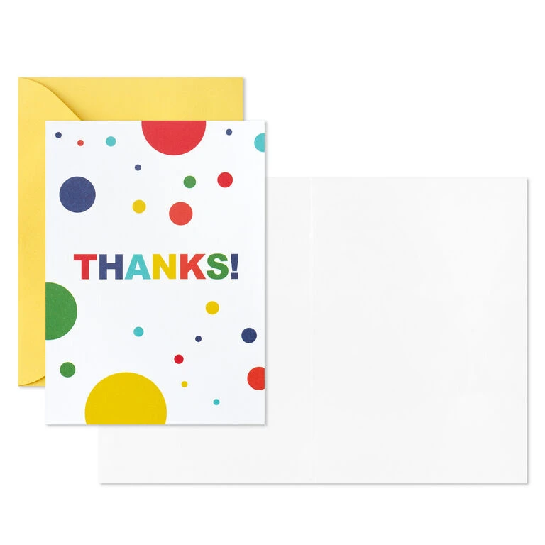 Hallmark Primary Colors Assorted Blank Thank-You Notes, Pack Of 48 - Image 2
