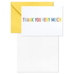 Hallmark Primary Colors Assorted Blank Thank-You Notes, Pack Of 48 -Elegant Home Decor Deals Store Primary Colors Blank ThankYou Notes Assortment Pack 5STZ1057 03