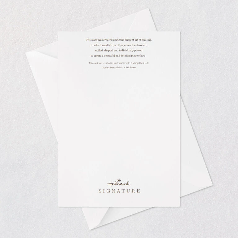 Hallmark Peace On Earth Angel Quilled Paper Handmade Christmas Card 7 Hallmark Peace On Earth Angel Quilled Paper Handmade Christmas Card - Image 7