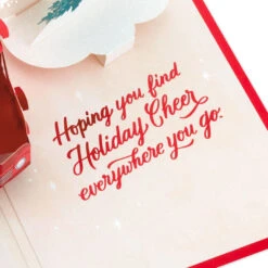 Hallmark Joy To You 3D Pop-Up Christmas Card -Elegant Home Decor Deals Store Red Truck 3D PopUp Christmas Card 1299IXC7122 05