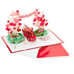 Hallmark Special Delivery 3D Pop-Up Valentine's Day Card -Elegant Home Decor Deals Store Red Truck With Flowers 3D PopUp Valentines Day Card 1299IAV6066 03