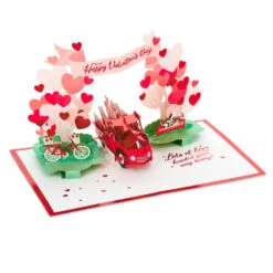 Hallmark Special Delivery 3D Pop-Up Valentine's Day Card -Elegant Home Decor Deals Store Red Truck With Flowers 3D PopUp Valentines Day Card 1299IAV6066 04