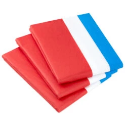 Hallmark Red/White/Blue 3-Pack Bulk Tissue Paper, 120 Sheets
