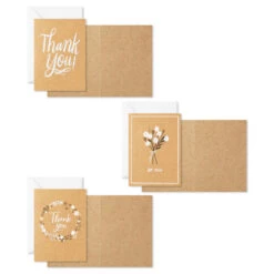 Hallmark Rustic Floral Boxed Blank Thank-You Notes Assortment, Pack Of 48 -Elegant Home Decor Deals Store Rustic Floral Assorted Boxed ThankYou Cards 5STZ1160 03