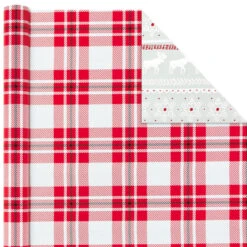 Hallmark Rustic Winter 3-Pack Reversible Metallic Christmas Wrapping Paper, 120 Sq. Ft. 10 Hallmark Rustic Winter 3-Pack Reversible Metallic Christmas Wrapping Paper, 120 Sq. Ft. -Elegant Home Decor Deals Store Rustic Winter Reversible Christmas Wrapping Paper 5JXW1034 05