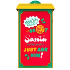 Hallmark Naughty & Nice Arcade Ornament With Light And Sound -Elegant Home Decor Deals Store Santa Arcade Carnival Game Keepsake Ornament 3499QGO2667 06