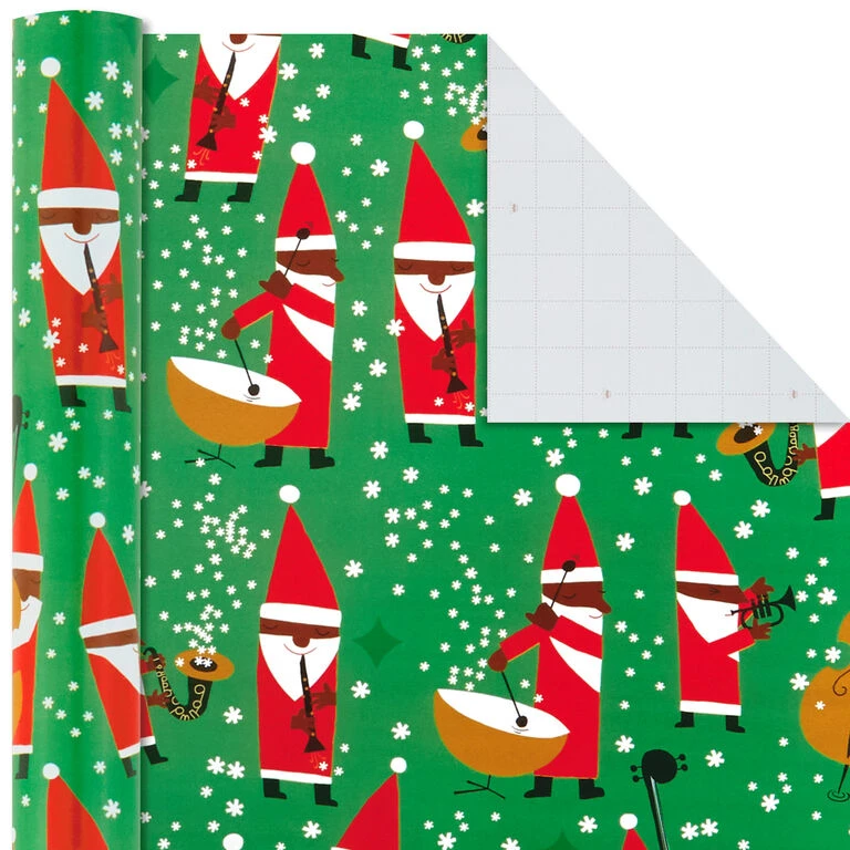 Hallmark Santa Fun 3-Pack Christmas Wrapping Paper Assortment, 120 Sq. Ft. 6 Hallmark Santa Fun 3-Pack Christmas Wrapping Paper Assortment, 120 Sq. Ft. - Image 6