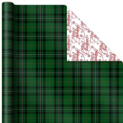 Hallmark Christmas Classics 3-Pack Reversible Wrapping Paper Assortment, 120 Sq. Ft. 10 Hallmark Christmas Classics 3-Pack Reversible Wrapping Paper Assortment, 120 Sq. Ft. -Elegant Home Decor Deals Store Santa and Plaids Assorted Reversible Gift Wrap 5JXW1070 05