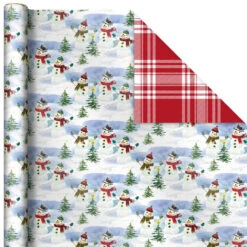 Hallmark Christmas Classics 3-Pack Reversible Wrapping Paper Assortment, 120 Sq. Ft. 11 Hallmark Christmas Classics 3-Pack Reversible Wrapping Paper Assortment, 120 Sq. Ft. -Elegant Home Decor Deals Store Santa and Plaids Assorted Reversible Gift Wrap 5JXW1070 06