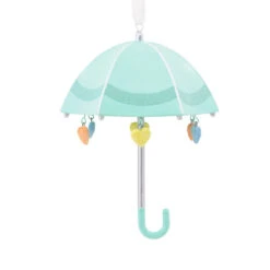Signature Baby Umbrella Porcelain Hallmark Ornament -Elegant Home Decor Deals Store Signature Baby Umbrella Porcelain Christmas Ornament 1HDL2175 04
