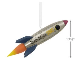 Signature Rocket Ship Hallmark Ornament -Elegant Home Decor Deals Store Signature Rocket Ship Christmas Ornament 1HDL2176 03