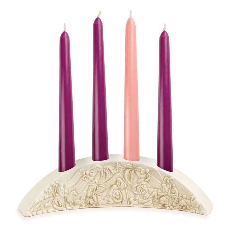 Small Nativity Advent Candle Holder 3 Small Nativity Advent Candle Holder - Image 3