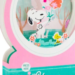 Hallmark Peanuts® Snoopy Snow Globe 3D Pop-Up Mother's Day Card With Motion 11 Hallmark Peanuts® Snoopy Snow Globe 3D Pop-Up Mother's Day Card With Motion -Elegant Home Decor Deals Store Snoopy 3D PopUp Mothers Day Card With Motion 1299MEJ8033 04