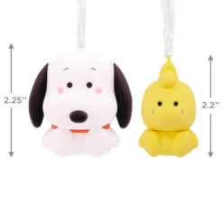 Better Together Snoopy And Woodstock Magnetic Hallmark Ornaments, Set Of 2 -Elegant Home Decor Deals Store Snoopy and Woodstock Christmas Ornaments 3HCM2133 03