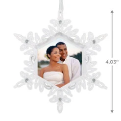 Hallmark Sparkling Snowflake Photo Personalized Metal Ornament -Elegant Home Decor Deals Store Snowflake Photo Personalized Keepsake Ornament 2499QHE2012B2 03