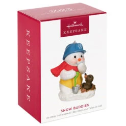 Hallmark Snow Buddies 2023 Ornament -Elegant Home Decor Deals Store Snowman and Gopher Keepsake Ornament 1799QXR8037 04