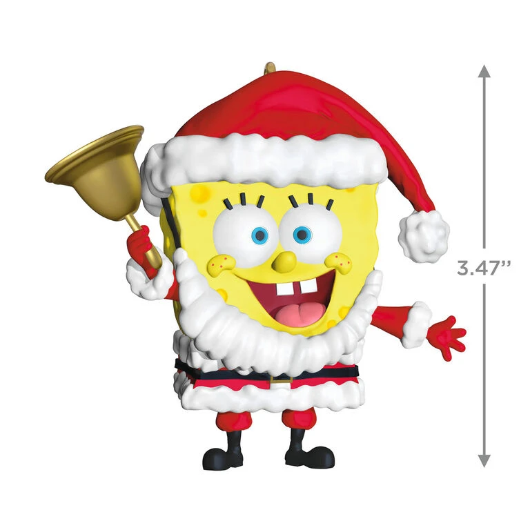 Hallmark Nickelodeon SpongeBob SquarePants Santa Ornament 3 Hallmark Nickelodeon SpongeBob SquarePants Santa Ornament - Image 3