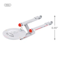 Hallmark Mini Star Trek™ U.S.S. Enterprise NCC-1701 Ornament, 0.035" -Elegant Home Decor Deals Store Star Trek USS Enterprise Keepsake Ornament 1099QXM9327 03