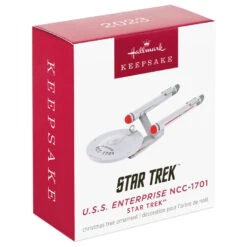 Hallmark Mini Star Trek™ U.S.S. Enterprise NCC-1701 Ornament, 0.035" -Elegant Home Decor Deals Store Star Trek USS Enterprise Keepsake Ornament 1099QXM9327 04