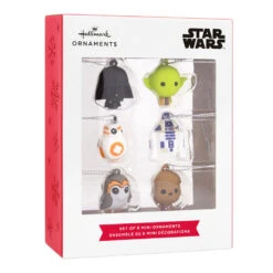 Mini Star Wars™ Shatterproof Hallmark Ornaments, Set Of 6 -Elegant Home Decor Deals Store Star Wars Characters Miniature Christmas Ornaments Set of 6 2HCM6129 04