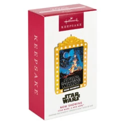 Hallmark Star Wars: A New Hope™ Now Showing Ornament With Light -Elegant Home Decor Deals Store Star Wars Movie Poster Keepsake Ornament 2499QXI7149 04