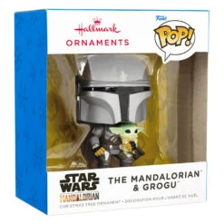 Star Wars The Mandalorian™ With Grogu™ Funko POP!® Hallmark Ornament -Elegant Home Decor Deals Store Star Wars The Mandalorian With Grogu Funko POP Christmas Ornament 3HCM1103 04