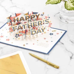 Hallmark Celebrate Stars And Pennants 3D Pop-Up Father's Day Card 13 Hallmark Celebrate Stars And Pennants 3D Pop-Up Father's Day Card -Elegant Home Decor Deals Store Stars and Pennants 3D PopUp Fathers Day Card 1299IMM2045 06