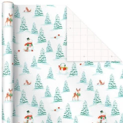 Hallmark Pastel Christmas Prints 3-Pack Wrapping Paper, 120 Sq. Ft. 11 Hallmark Pastel Christmas Prints 3-Pack Wrapping Paper, 120 Sq. Ft. -Elegant Home Decor Deals Store Storybook Scenes 3Pack Christmas Wrapping Paper 5JXW1081 05