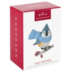 Hallmark Cozy Critters Ornament -Elegant Home Decor Deals Store Tufted Timouse in Scarf Keepsake Ornament 1499QXR8019 04