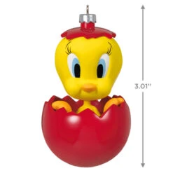 Hallmark Looney Tunes™ Tweety™ Chwistmas Surprise Ornament -Elegant Home Decor Deals Store Tweety Bird in Red Ball Keepsake Ornament 1899QXI6047 03