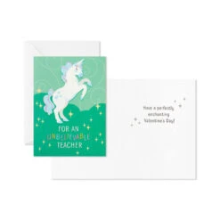 Hallmark Colorful Unicorn Classroom Valentines Set With Light-Up, Musical Mailbox 7 Hallmark Colorful Unicorn Classroom Valentines Set With Light-Up, Musical Mailbox -Elegant Home Decor Deals Store Unicorn Kids Classroom Exchange Valentines and Box 5VBX2959 03