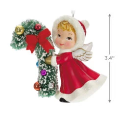 Hallmark Vintage Angel Porcelain Ornament 8 Hallmark Vintage Angel Porcelain Ornament -Elegant Home Decor Deals Store Vintage Angel With Candy Cane Keepsake Ornament 2499QXT4127 03
