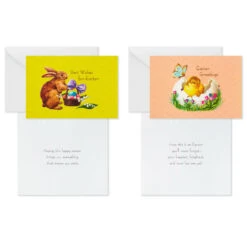 Hallmark Vintage Bunnies And Chicks Boxed Easter Cards, Pack Of 24 11 Hallmark Vintage Bunnies And Chicks Boxed Easter Cards, Pack Of 24 -Elegant Home Decor Deals Store Vintage Easter Bunnies Chicks Boxed Easter Cards 5STZ1131 04