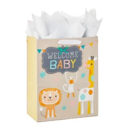 Hallmark 13" Welcome Baby 3-Pack Assorted Gift Bags With Tissue -Elegant Home Decor Deals Store Welcome Baby 3Pack Assorted Large Gift Bags Tissue 5EGB6421 07