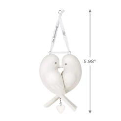 Hallmark Our Anniversary 2023 Porcelain Ornament 9 Hallmark Our Anniversary 2023 Porcelain Ornament -Elegant Home Decor Deals Store White Love Birds Anniversary Keepsake Ornament 1999QHX3069 03