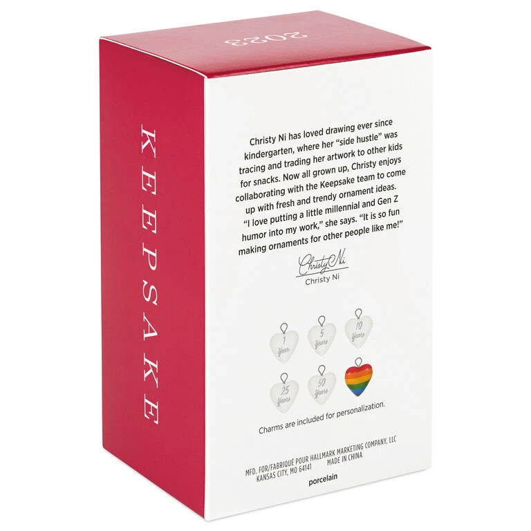 Hallmark Our Anniversary 2023 Porcelain Ornament 5 Hallmark Our Anniversary 2023 Porcelain Ornament - Image 5