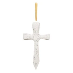 Hallmark Never Failing Love Porcelain Ornament -Elegant Home Decor Deals Store White Porcelain Cross Keepsake Ornament 1799QHX3047 06