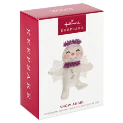 Hallmark Snow Angel Ornament -Elegant Home Decor Deals Store White and Pink Glittery Snow Angel Keepsake Ornament 1399QGO2749 04