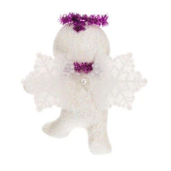 Hallmark Snow Angel Ornament -Elegant Home Decor Deals Store White and Pink Glittery Snow Angel Keepsake Ornament 1399QGO2749 06