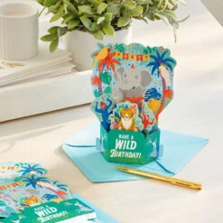 Hallmark Wild Animal Party Boxed Pop-Up Birthday Cards, Pack Of 8 13 Hallmark Wild Animal Party Boxed Pop-Up Birthday Cards, Pack Of 8 -Elegant Home Decor Deals Store Wild Animal Party PopUp Boxed Birthday Cards 5STZ1174 07
