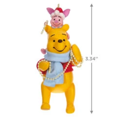 Hallmark Disney Winnie The Pooh Trimming The Tree Together Ornament -Elegant Home Decor Deals Store Winnie the Pooh and Piglet Keepsake Ornament 1899QXD6549 03
