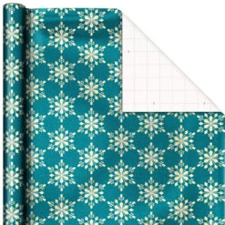 Hallmark Winter Glow 3-Pack Christmas Wrapping Paper Assortment, 80 Sq. Ft. -Elegant Home Decor Deals Store Winter Glow Christmas Wrapping Paper Assortment 5JXW1060 04