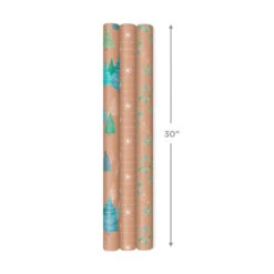 Hallmark Winter Nature Kraft Prints 3-Pack Christmas Wrapping Paper, 90 Sq. Ft. 11 Hallmark Winter Nature Kraft Prints 3-Pack Christmas Wrapping Paper, 90 Sq. Ft. -Elegant Home Decor Deals Store Winter Nature 3Pack Christmas Wrapping Paper 5JXW1051 04