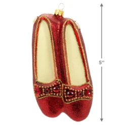 Hallmark The Wizard Of Oz™ Ruby Slippers™ Glass Ornament -Elegant Home Decor Deals Store Wizard of Oz Ruby Slippers Keepsake Ornament 1QEP3037 03