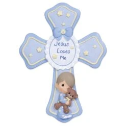 Precious Moments Jesus Loves Me Cross For Boy